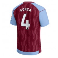 Aston Villa Ezri Konsa #4 Domáci futbalový dres 2023-24 Krátky Rukáv